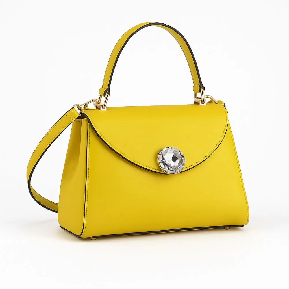 Жолта Женска Чанта Alessia Massimo