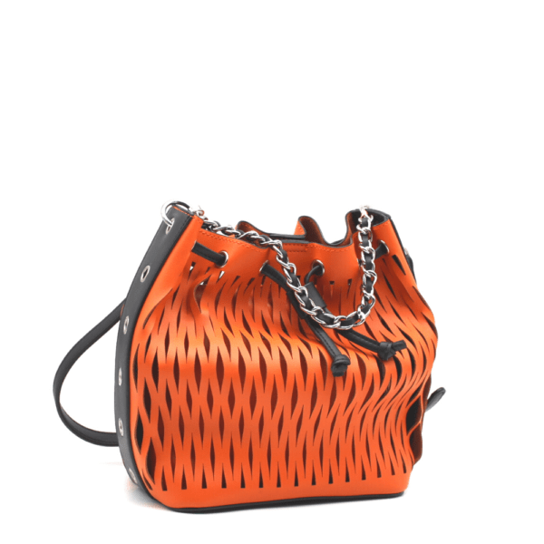 Портокалова женска чанта